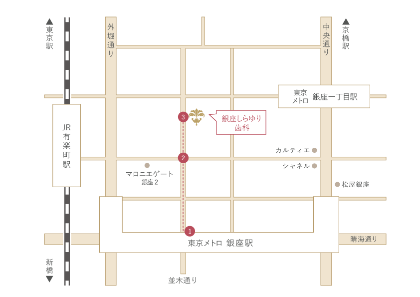 日比谷線銀座駅