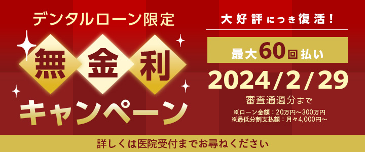 無金利デンタルローン